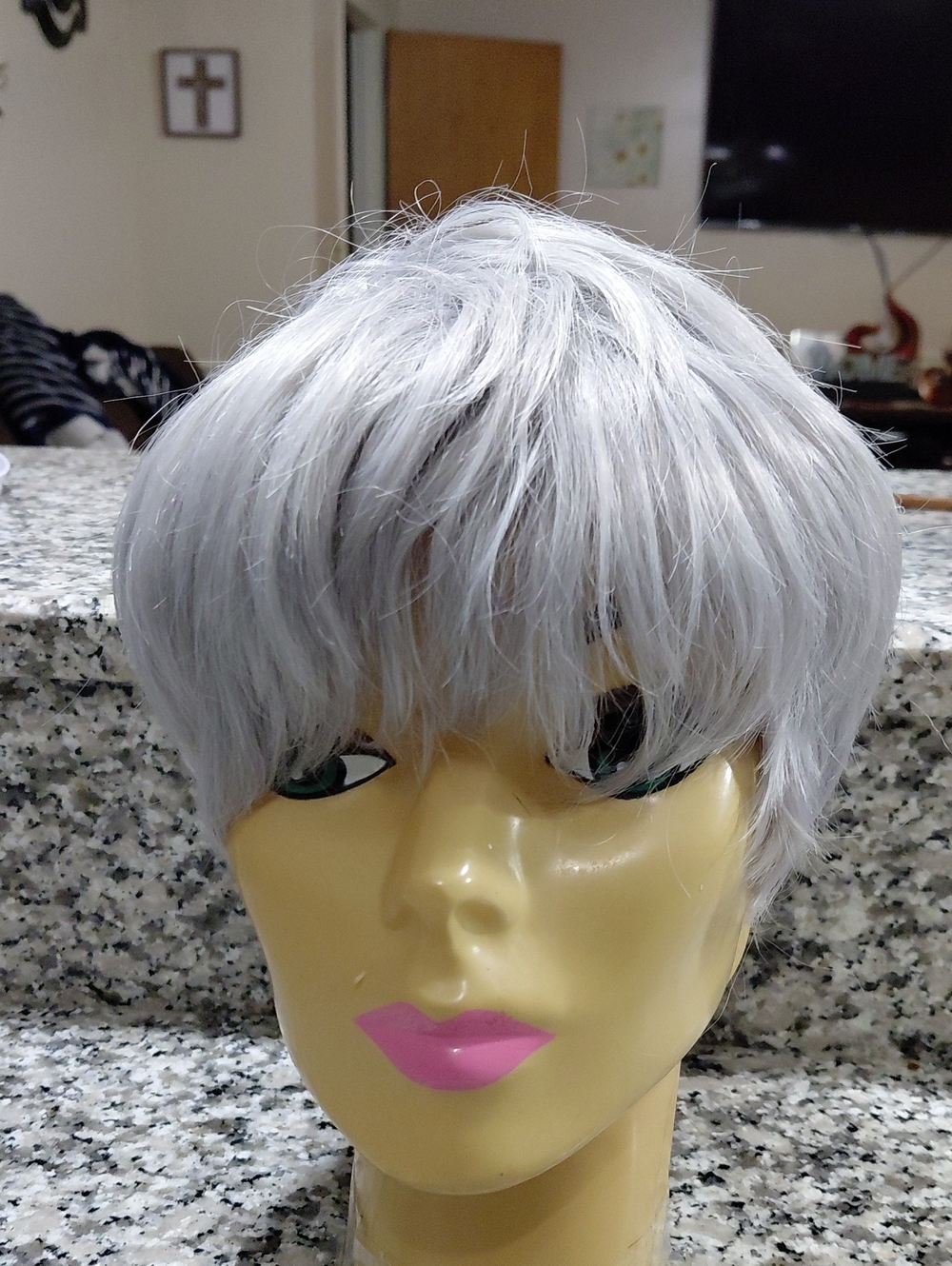 Short Silver Pixie Wig for Women - Unbranded